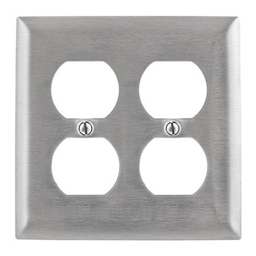 HUBBELL SSJ82 WALL PLATE COVERS JUMBO SS 2 GANG