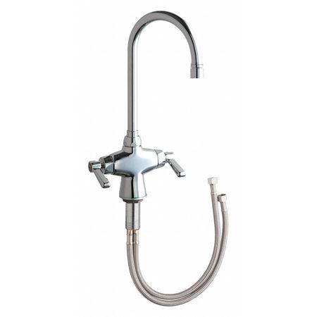 CHICAGO FAUCETS 50-VPAABCP HOT AND COLD WATER MIXING SINK FAUCET