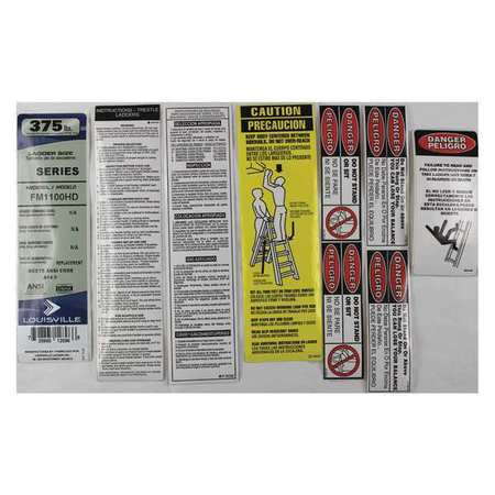 LOUISVILLE LADDER PK-FM1100HD LABEL KIT