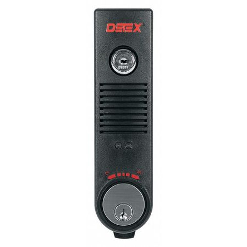 DETEX EAX-500W BLACK W-CYL EXIT DOOR ALARM 9V BATTERY MORTISE 100DB DETEX EAX-500W BLACK W-CYL EXIT DOOR ALARM 9V BATTERY MORTISE 100DB