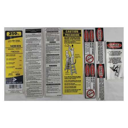 LOUISVILLE LADDER PK-FM2000 LABEL KIT