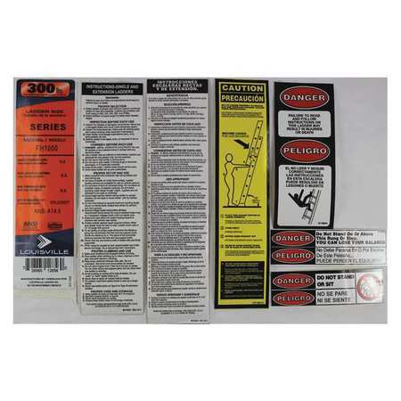 LOUISVILLE LADDER PK-FH1000 LABEL KIT