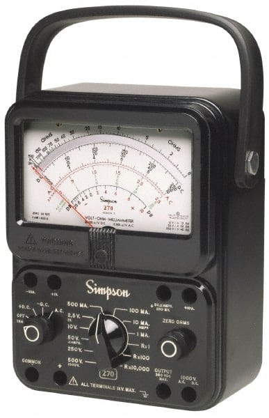 SIMPSON ELECTRIC 12226 12226, 1,000 VAC/VDC, ANALOG MANUAL RANG