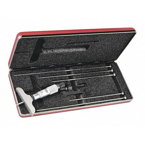 STARRETT 440Z-6L MICROMETER DEPTH GAGE- 0-6"- 2-1/2" BASE