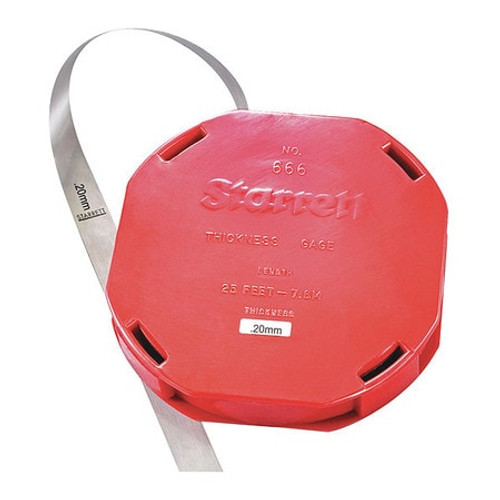 STARRETT 666M-20 THICKNESS GAGE- .20MM- 7.6M ROLL- PLASTI