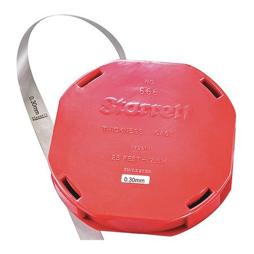 STARRETT 666M-30 THICKNESS GAGE- .30MM- 7.6M ROLL- PLASTI