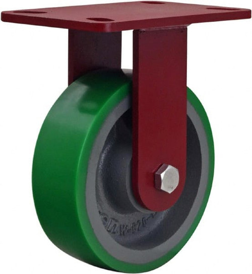 HAMILTON R-ZFWH-6DB KINGPINLESS PLATE CASTER,RIGID,1200 LB.