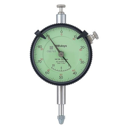 MITUTOYO 2048S-10 DIAL INDICATOR LONG STEM 0-100 .01