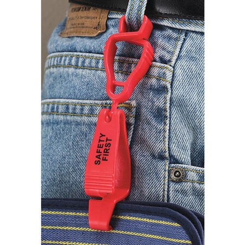 GLOVE GUARD 58314FRD HANDI KLIP CLIP FIRE RED SAFETY FIRST