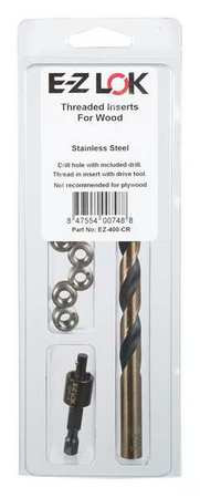 E-Z LOK EZ-400-3-CR THREAD INSERT KIT SS SIZE 10-24 6 PCS