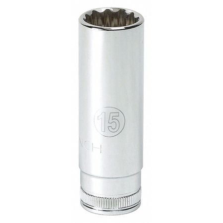 GEARWRENCH 80138 1/4" DRIVE 6 POINT DEEPMETRIC SOCKET 4MM