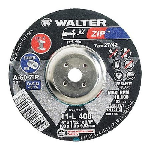 ZIP 11L408 CUT-OFF WHEEL T27 4X1/32X3/8 ZIP 11L408 CUT-OFF WHEEL T27 4X1/32X3/8