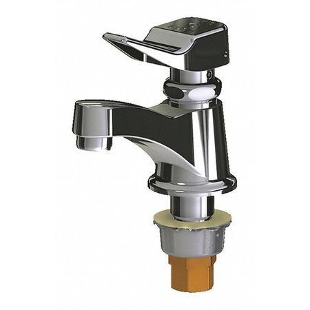 CHICAGO FAUCETS 333-336COLDABCP SINGLE SUPPLY METERING SINK FAUCET