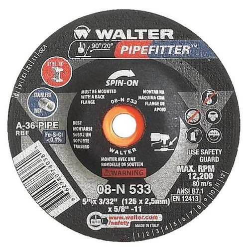 PIPEFITTER 08N502 GRINDING WHEEL T27 5X1/8X7/8 PIPEFITTER 08N502 GRINDING WHEEL T27 5X1/8X7/8
