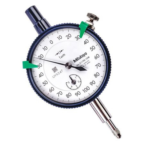 MITUTOYO 2119S-10 DIAL INDICATOR .001MM/5MM 0-100-0