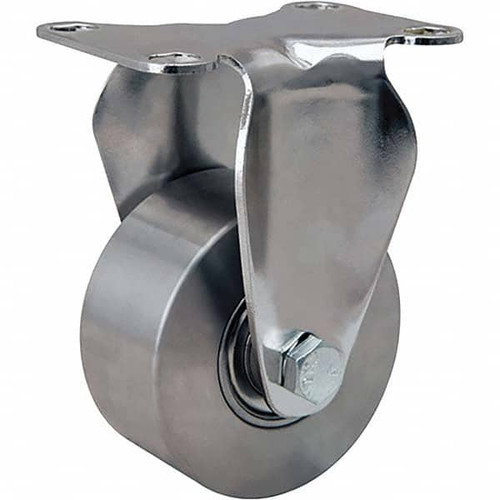HAMILTON R-STL-3SVB RIGID CASTER,STL 3X1-3/8 SS V-GROOVED