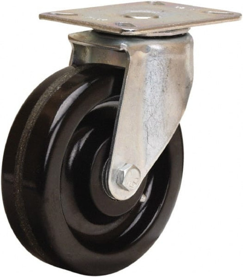 HAMILTON S-HL-5P SWIVEL CASTER,HL 5X1-1/2 PLASTEX