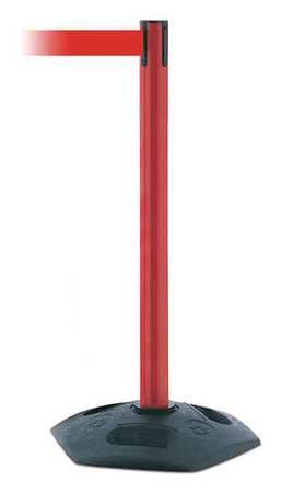 TENSABARRIER 886-21-MAX-NO-R5X-C BARRIER POST WITH BELT RED