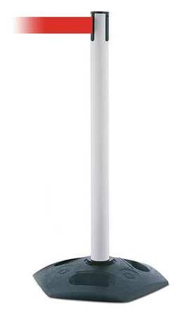 TENSABARRIER 886-32-MAX-NO-R5X-C BARRIER POST WITH BELT RED