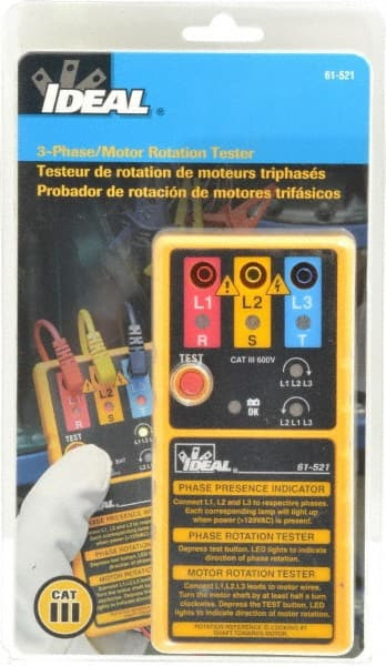 IDEAL 61-521 3 PHASE, 100 TO 600 VAC, 10 TO 400 HZ, 5