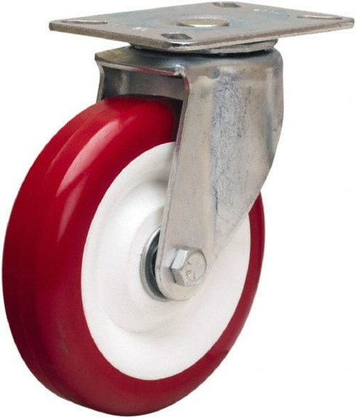 HAMILTON S-HL-5NF SWIVEL CASTER,HL 5X1-3/8 POLY-TECH
