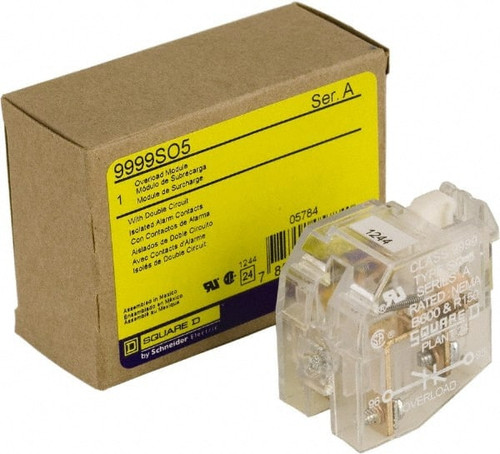 SQUARE D 9999SO5 OVERLOAD RELAY AUXILIARY CONTACT