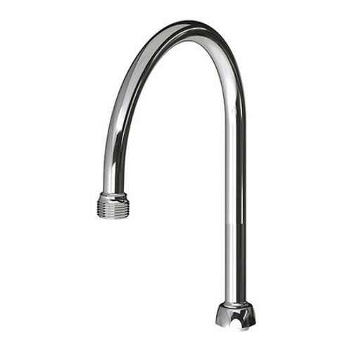 CHICAGO FAUCETS GN8AE2JKCP 8IN RIGID / SWING GOOSENECK SPOUT
