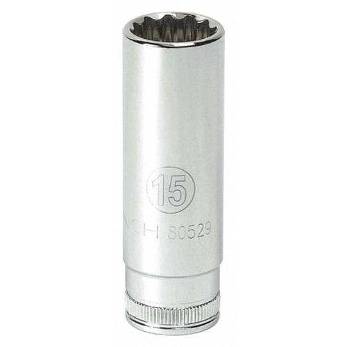 GEARWRENCH 80407 3/8" DRIVE 6 POINT DEEPMETRIC SOCKET 21M