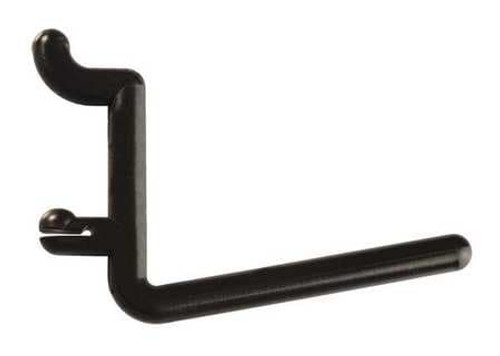 FUNCTIONAIRE 25-FH3-4 LOCKING PEGBOARD HOOKS 2IN.L BLACK PK25
