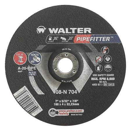 PIPEFITTER 08N603 GRINDING WHEEL T27 6X3/32X7/8