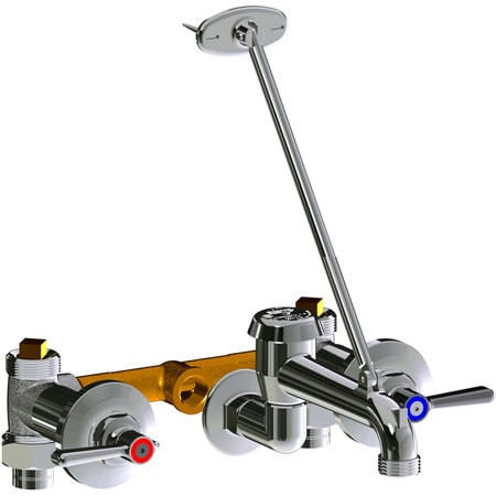 CHICAGO FAUCETS 782-VB369CP CONCEALED HOT AND COLD WATER SINK