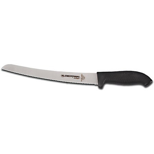 DEXTER RUSSELL 24383B SCALLOPED BREAD KNIFE BLACK HANDLE 10 IN