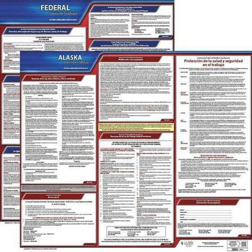 JJ KELLER 200-AK-K LABOR LAW POSTER KIT AK SPANISH 19 IN W
