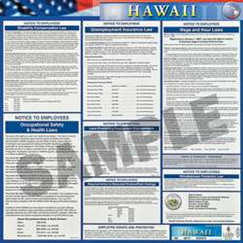 JJ KELLER 200-HI LABOR LAW POSTER STATE LABOR LAW HI JJ KELLER 200-HI LABOR LAW POSTER STATE LABOR LAW HI