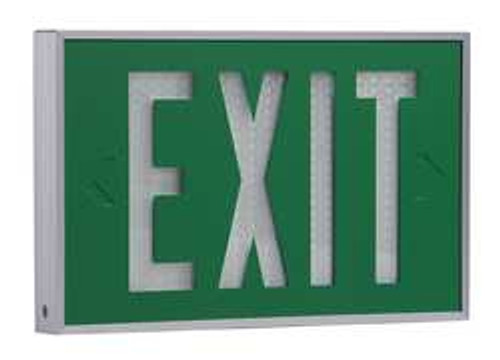 ISOLITE 2040-01-10-G SELF-LUMINOUS EXIT SIGN 10 YR. 1 FACE