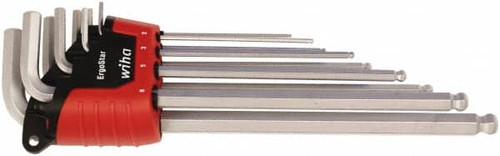 WIHA TOOLS 66996 ERGO STAR 9PC METRIC BALL END SET