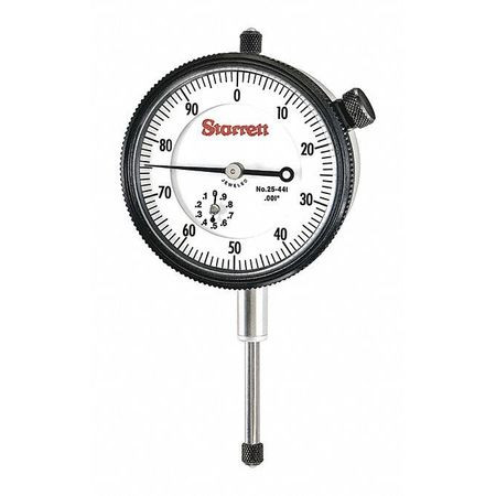 STARRETT 25-441J-8 DIAL INDICATOR- 0-1"- .001" GRAD- 0-100 