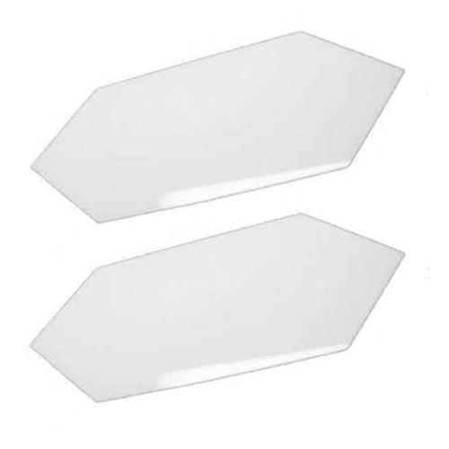 MIRREDGE 42502 SEAM PLATES WHITE ACRYLIC 3 IN L PK2 MIRREDGE 42502 SEAM PLATES WHITE ACRYLIC 3 IN L PK2