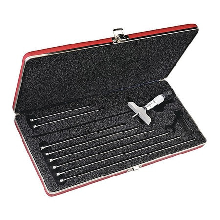 STARRETT 440MZ-225RL MICROMETER DEPTH GAGE 0-225MM- 2-1/2" BA