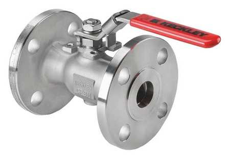 O C KECKLEY COMPANY BVF1RF4RSSRGSL-100 BALL VALVE,SS,300 LB. FLANGE,1IN,720 CWP
