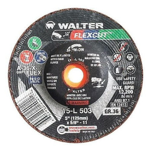 FLEXCUT 15L453 FLEX GRINDING WHEEL 4-1/2X5/8-11 36 GR FLEXCUT 15L453 FLEX GRINDING WHEEL 4-1/2X5/8-11 36 GR