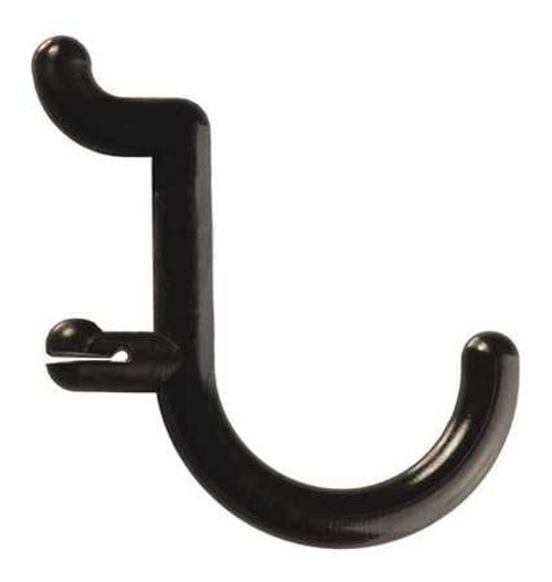 FUNCTIONAIRE 25-FH1-4 LOCKING PEGBOARD HOOKS 1 IN L BLK PK25