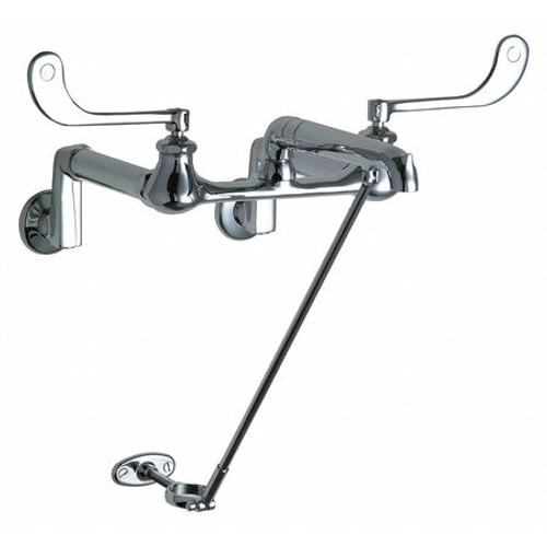 CHICAGO FAUCETS 815-XKCP HOT AND COLD WATER SINK FAUCET