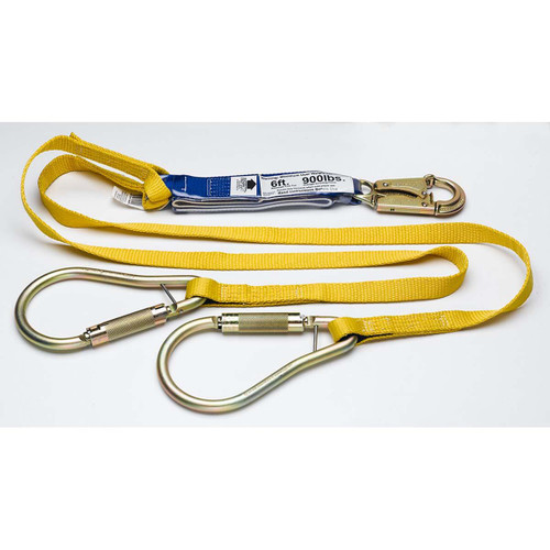 WERNER CO C411400 DECOIL TWINLEG LANYARD DCELL SHOCK 6FT