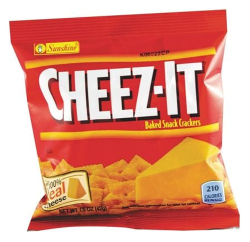 CHEEZ-IT 2410012654 WHITE CHEDDAR CRACKERS,1.5 OZ.,PK8
