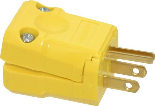 LEVITON 5256-VY STRAIGHT BLADE PLUG