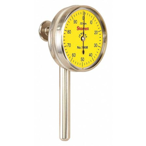 STARRETT 196MB1 DIAL TEST INDICATOR- 0-100 DIAL- METRIC 