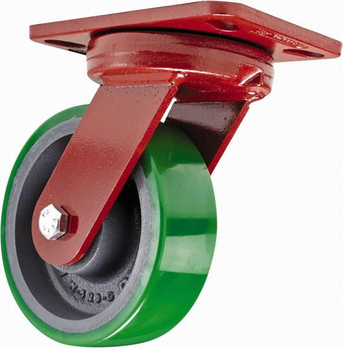 HAMILTON S-ZFHS-6DB KINGPINLESS PLATE CASTER,SWIVEL,1200 LB.