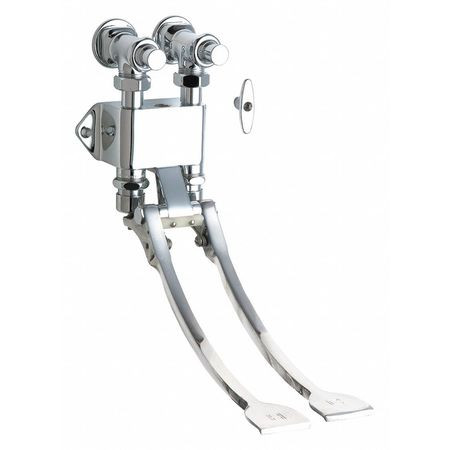 CHICAGO FAUCETS 834-EPSLOABCP HOT AND COLD WATER PEDAL BOX
