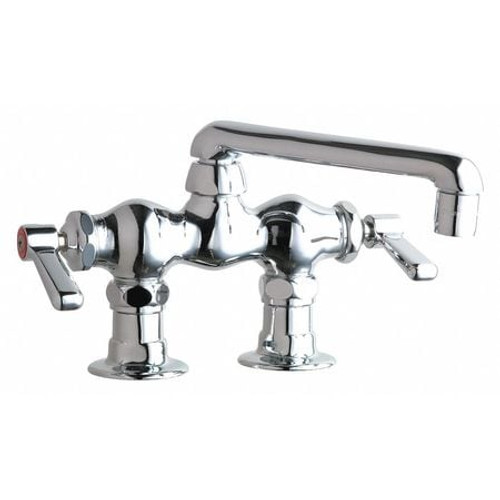 CHICAGO FAUCETS 772-E35ABCP HOT AND COLD WATER SINK FAUCET